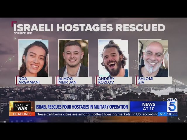 Israel Update: Four Hostages&nbsp;Rescued